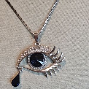 NWT HEALING EVIL EYE STATEMENT NECKLACE